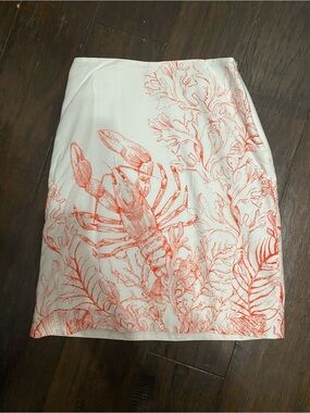 Lobster Print Skirt-Anthropologie